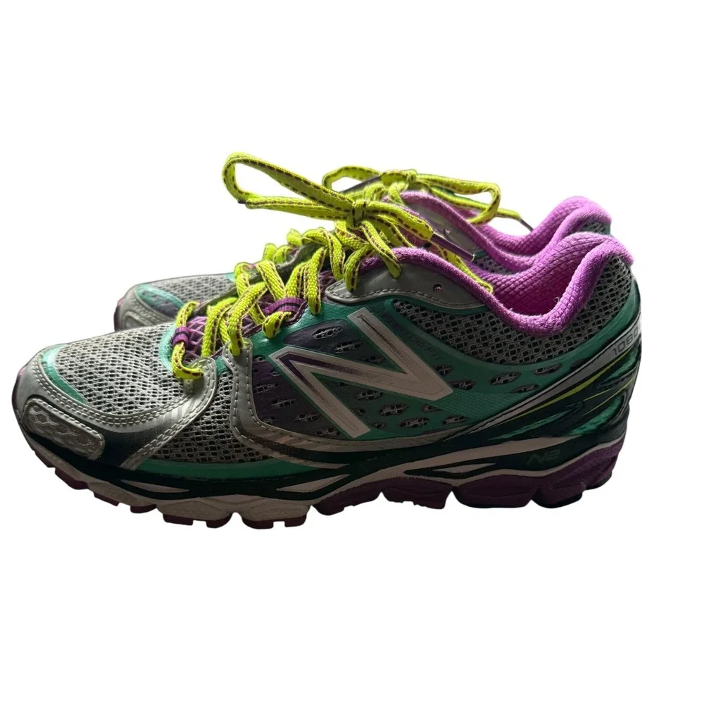 New Balance 1080v3 Women Running Shoes Teal Purple Silver W1080SP3 US 7